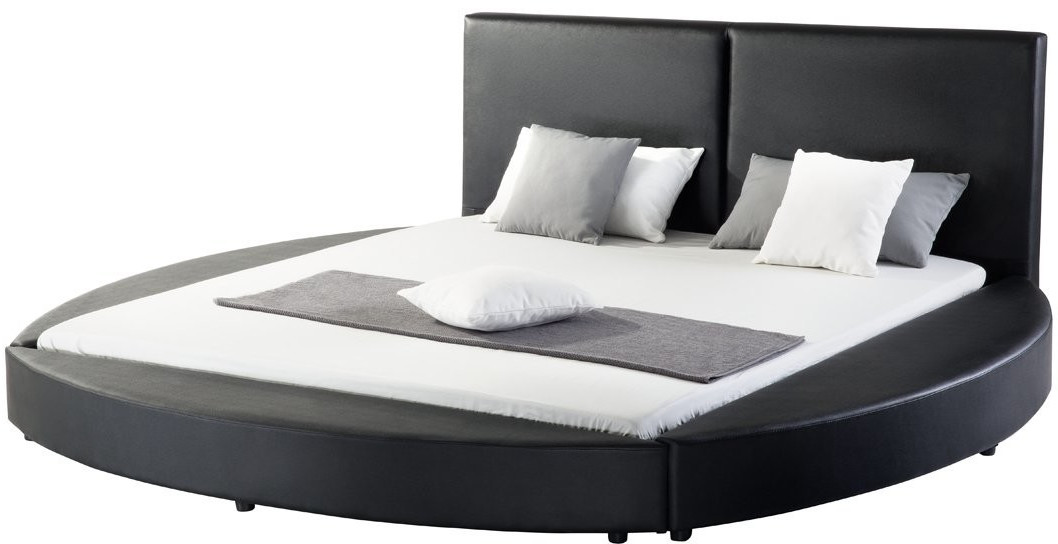 Beliani Lit Laval noir 180 x 200 cm