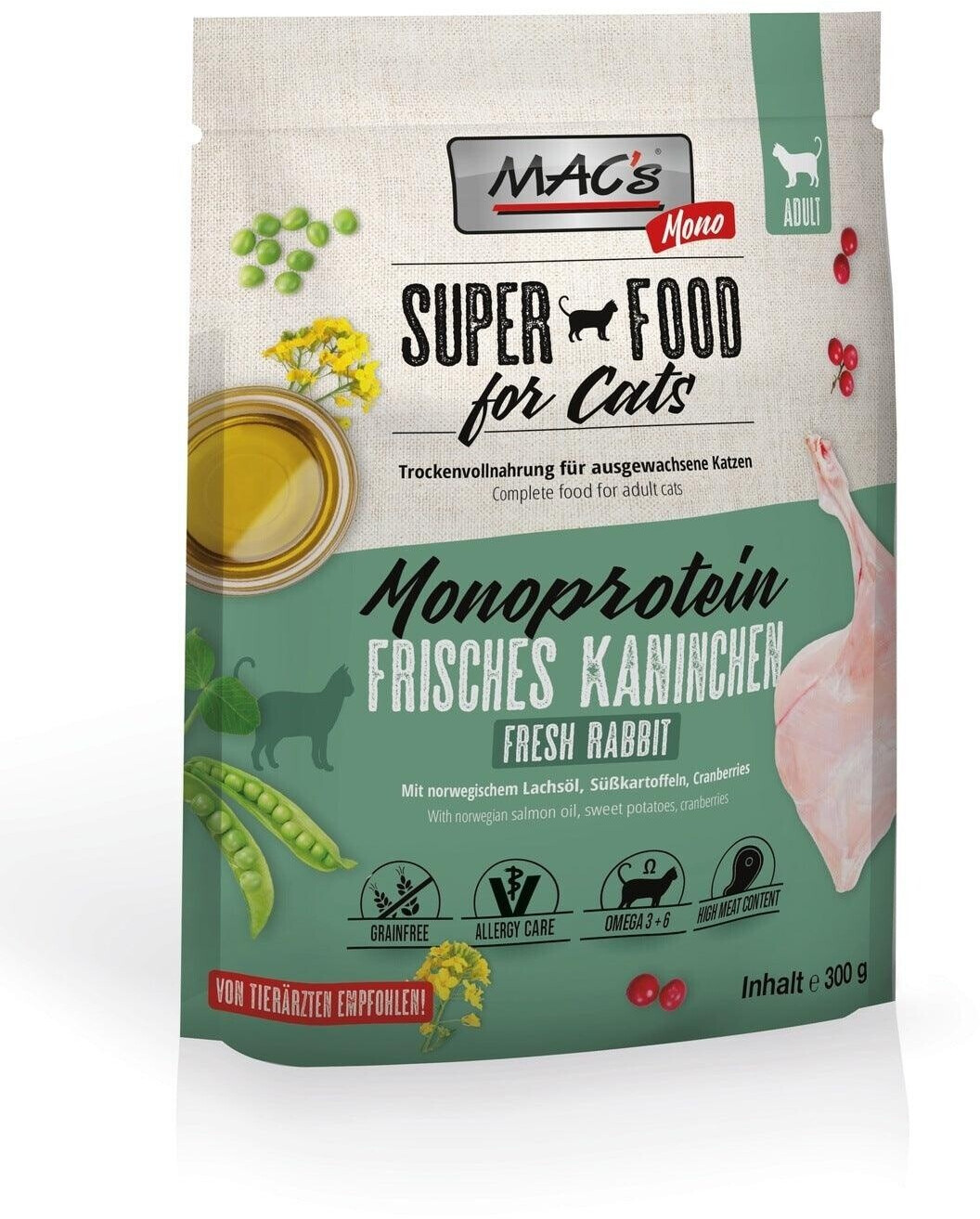 MAC's Super food for cats Adult Monoprotein Kaninchen ab 5,49