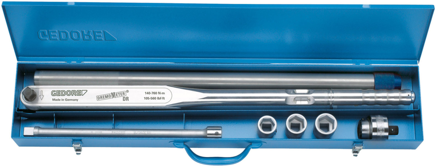 Gedore torque wrench DREMOMETER 115-560 lbf·ft - (7670930) DR-LKW - Garnitur mm