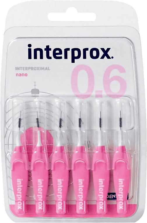 Dentaid Interprox Interdental Brushes Nano Pink 0.6mm (6 pcs.)
