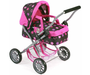 Cochecito Para Muñecas Bayer Chic Smarty – Gris, Con Bolsa Extraíble, Capota Plegable Y Red De Equipaje, Para Muñecas Hasta 40 Cm, Desde 2 Años