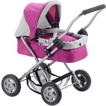 Bayer Chic 2000 Mini Knuffel Wandelwagen SMARTY Jeans roze