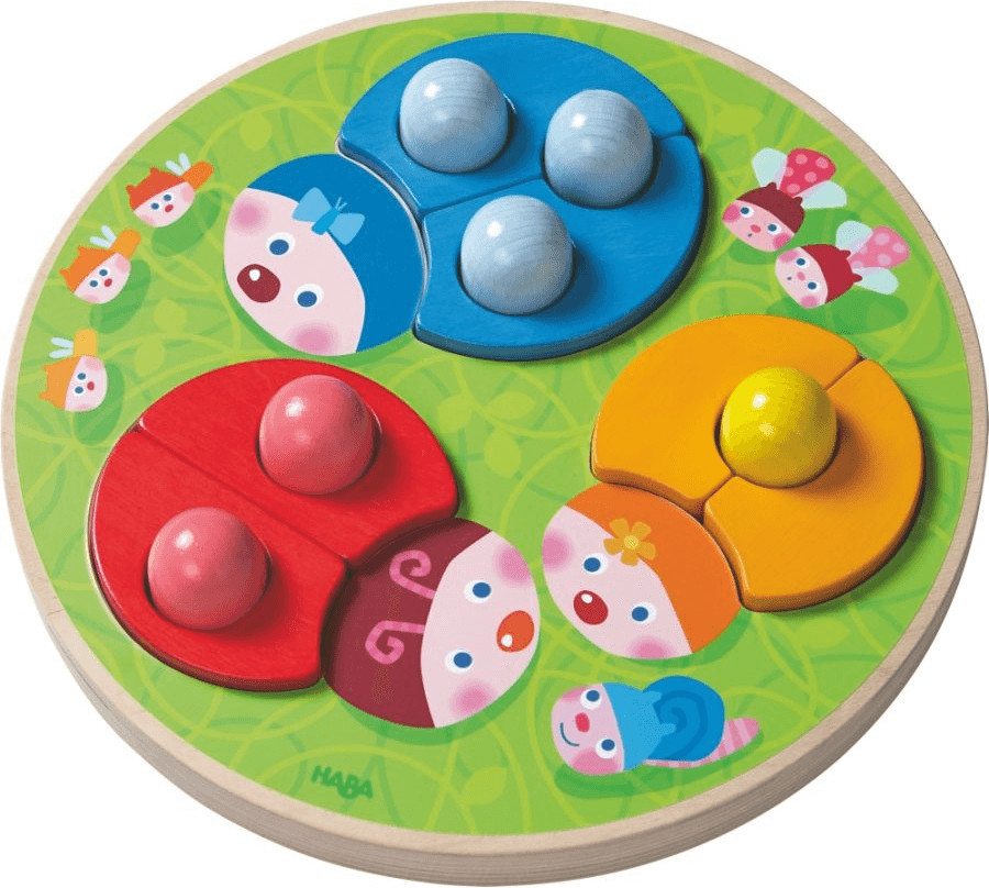 Haba Jeu d'assemblage Coccinelles multicolores