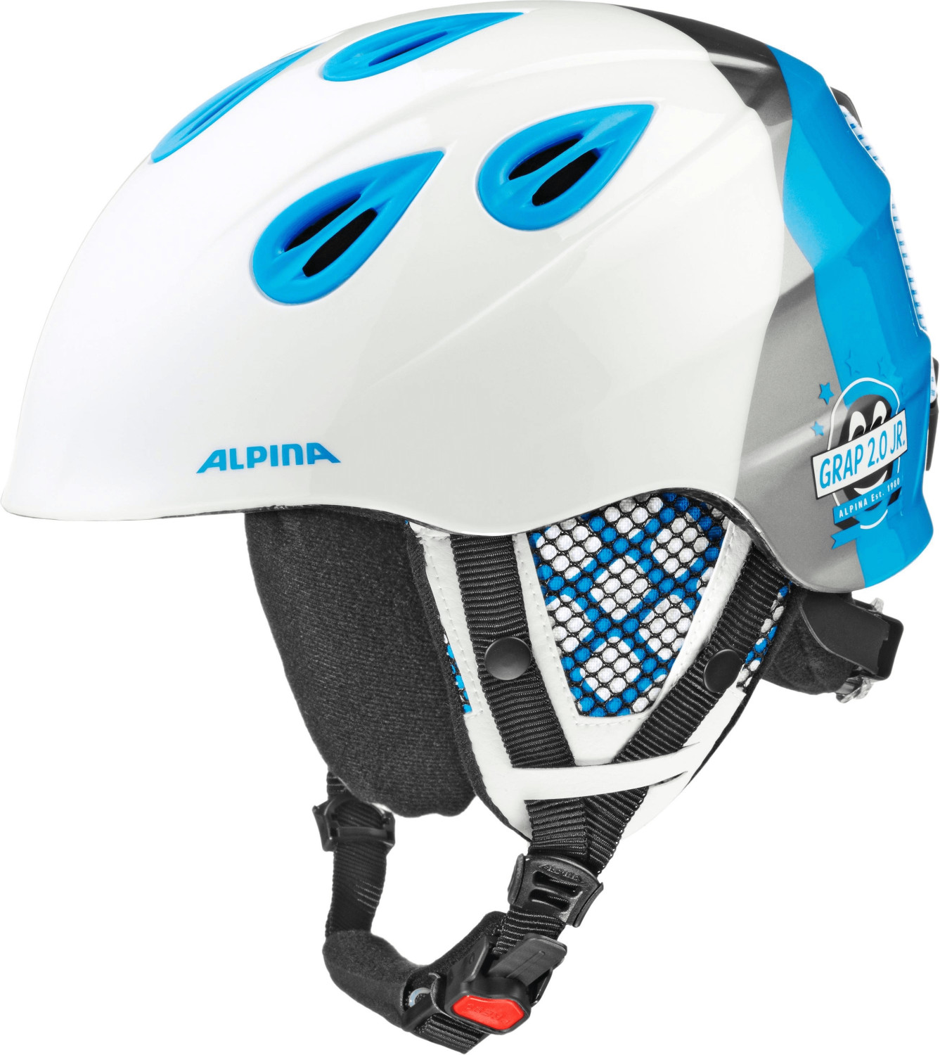 Alpina Grap 2.0 Junior white/silver/blue