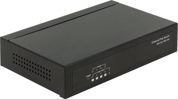 DeLock 4-Port Fast Ethernet PoE Switch (87682)