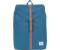 Herschel Post Mid-Volume Backpack indian teal/tan synthetic leather