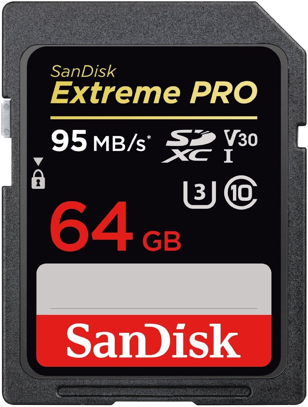 SanDisk Extreme PRO SDXC UHS-I U3 V30 64 Go (SDSDXXG-064G)