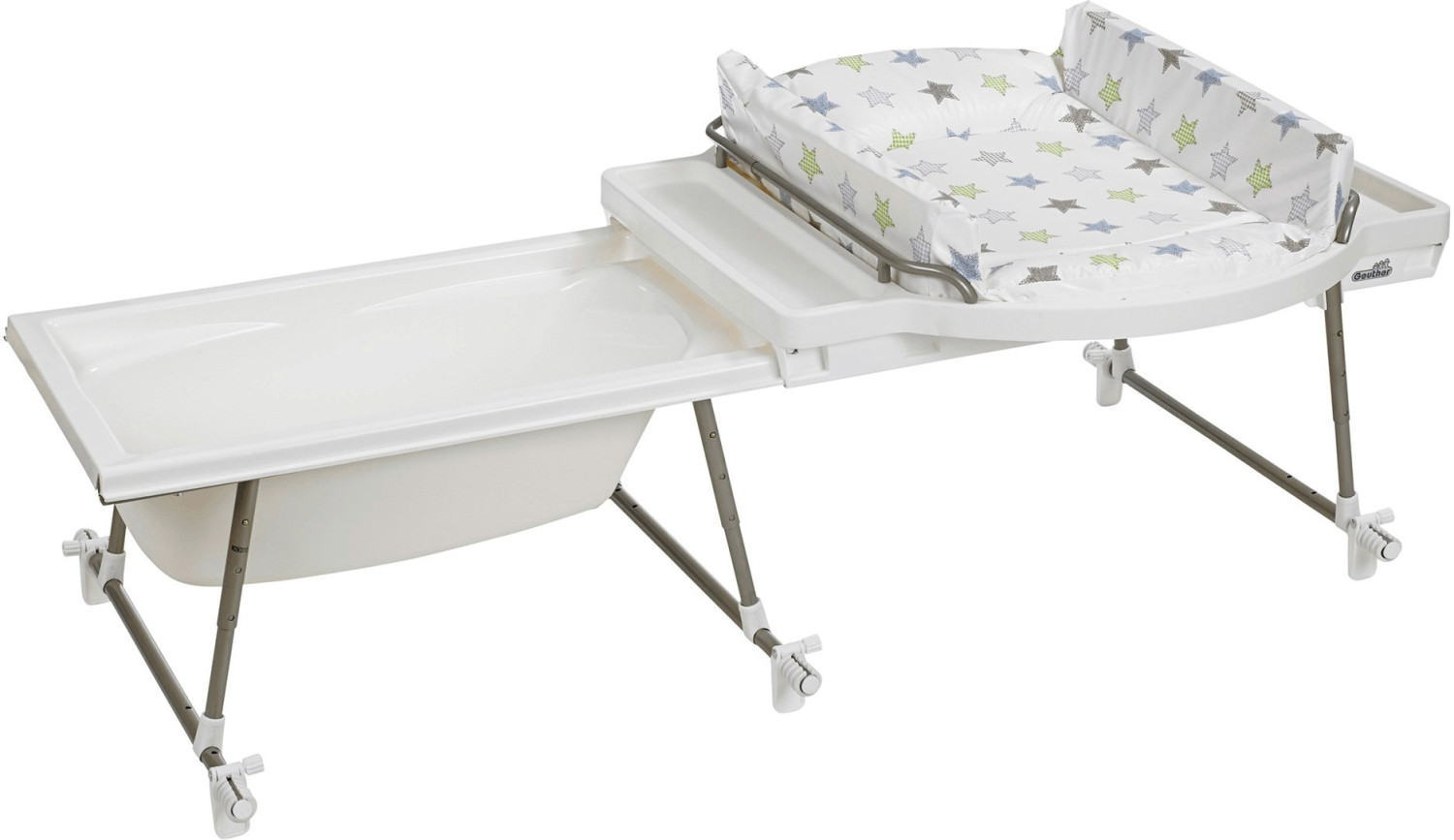 Geuther Table à langer et baignoire Aqualino étoiles