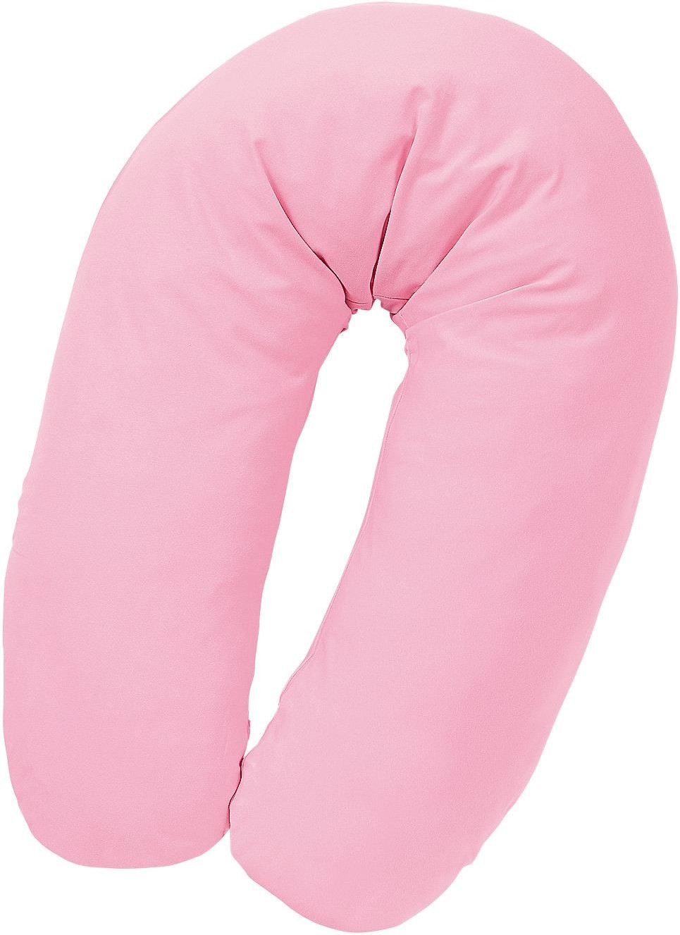 Julius Zöllner Coussin d'allaitement uni 190 cm rose clair