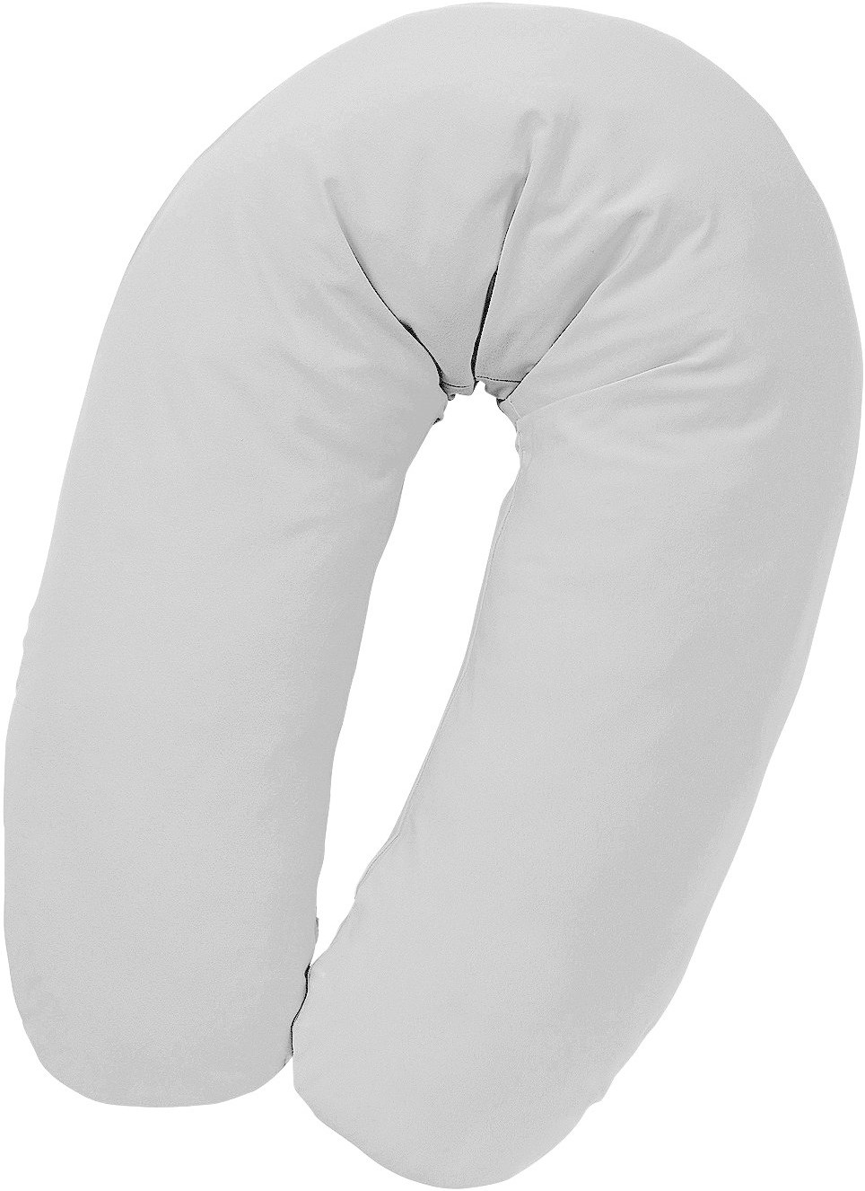 Julius Zöllner Coussin d'allaitement uni argent (190 cm)