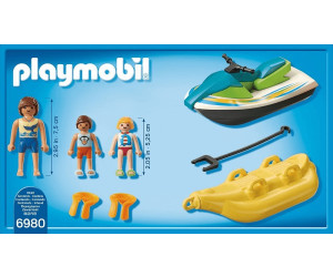 PLAYMOBIL® Family Fun set en 2 parties 6980 6981 Jet ski avec bateau banane Plongée Excursion & Sport Boat 