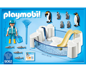 PLAYMOBIL 9062 Pinguinbecken Spielfiguren Ergänzugsset Family Fun Tiere Zoo 