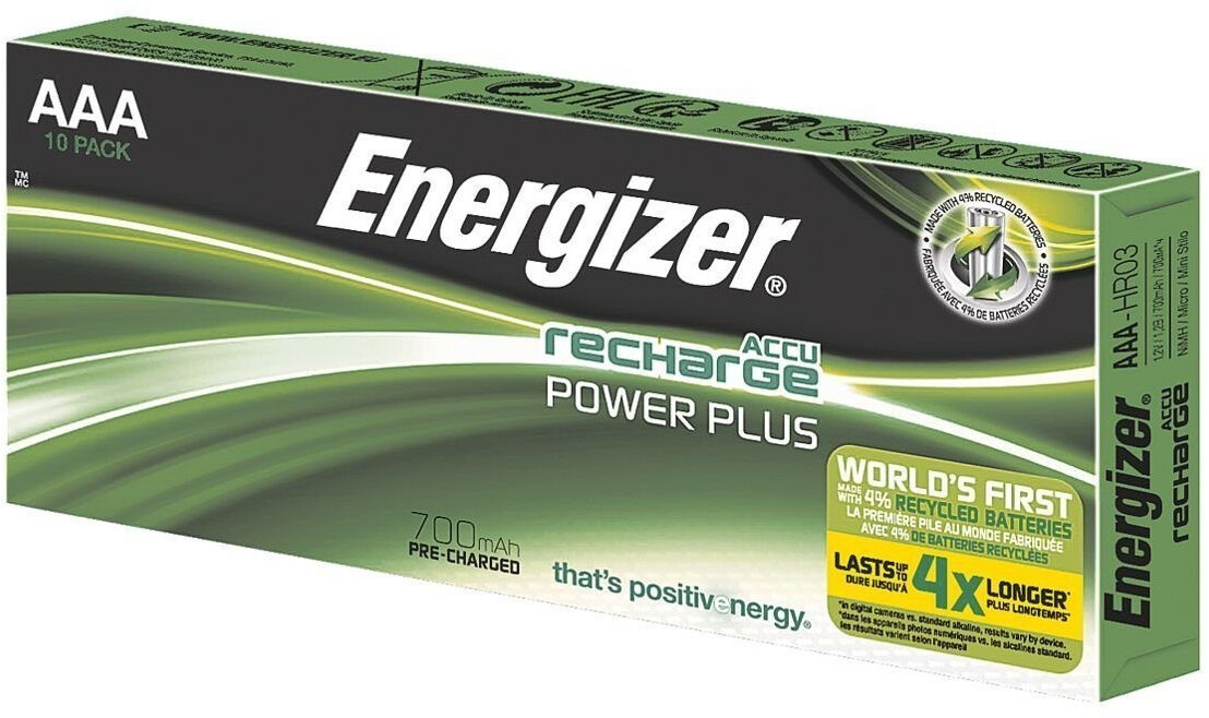 Piles rechargeables AAA ENERGIZER LR03 HR03 Micro HR3 700mAh accu
