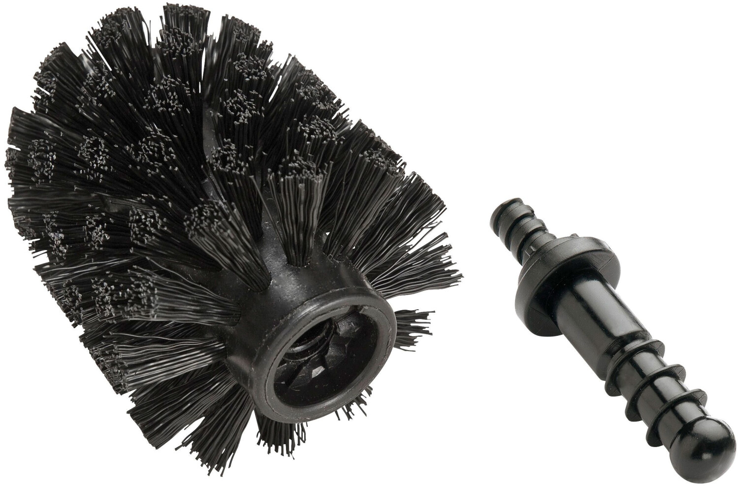 Wenko Brosse de toilette avec adaptateur 7,5cm noir