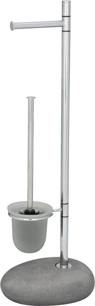 Wenko Combiné WC Pebble Stone gris (19494100)