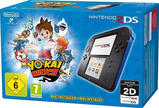 Nintendo 2DS noir bleu + Yo-Kai Watch