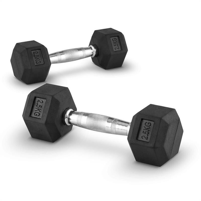 Capital Sports Paire d'haltères courts Hexbell Dumbbell