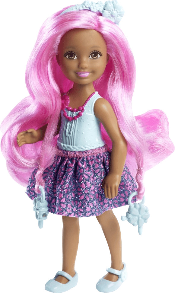 Barbie Endless Hair Kingdom Chelsea - Pink Hair