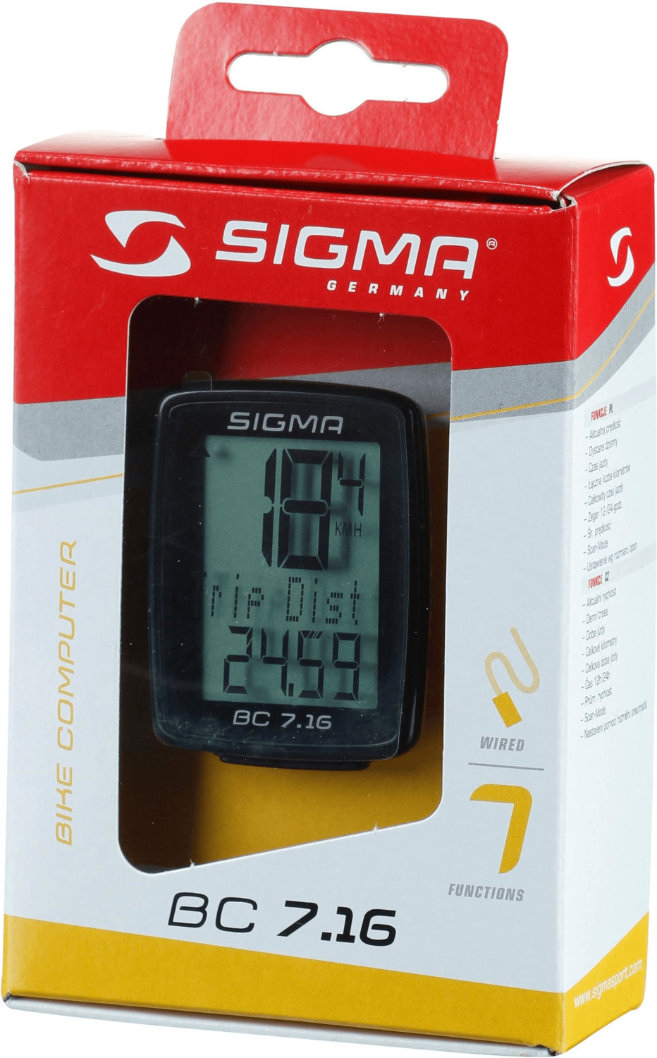 Sigma BC 7.16 (kabelgebunden) ab € bei 12,95 Preisvergleich 