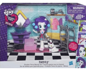 Hasbro My Little Pony Minis Equestria Girls Rarity Slumber Party Beauty Set