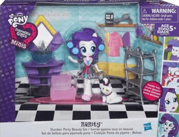 Hasbro My Little Pony Minis Equestria Girls Rarity Slumber Party Beauty Set
