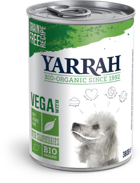 Yarrah Organic Dog Food Chunks Vega 380g