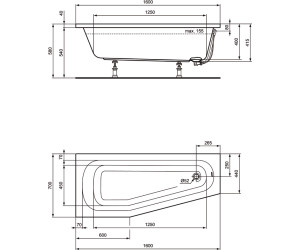 Ideal Standard Hotline Raumspar Badewanne 160 x 70 cm (K276301) ab ... Ideal Standard Hotline Raumspar Badewanne 160 x 70 cm (K276301) ab ...