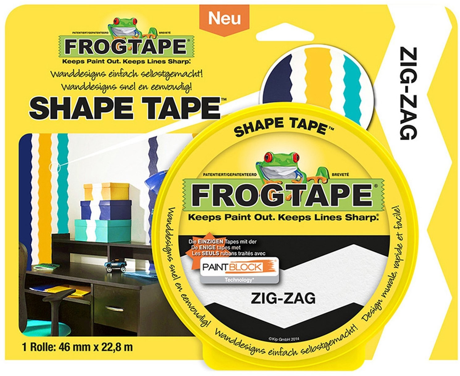 FrogTape Shape Tape Zig-Zag 46mm x 22,8m