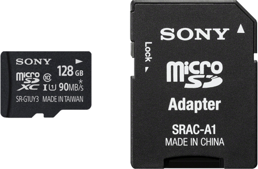 Sony microSDXC 128 Go  Class10 UHS I SRG1UYA au meilleur 