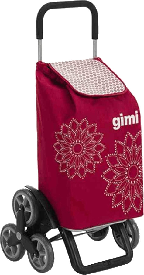 Gimi Tris Shopping Trolley floral red