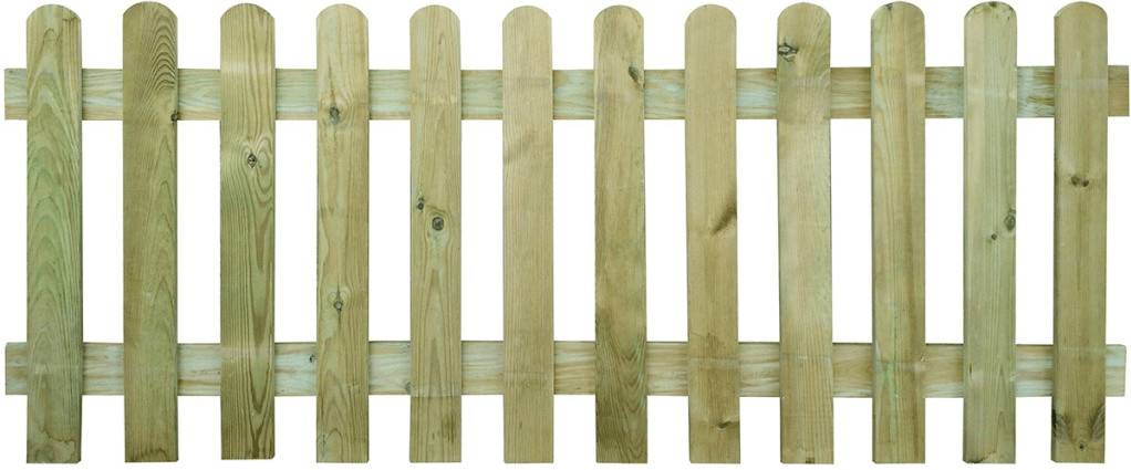 VidaXL Wooden batten fence 200cm wide