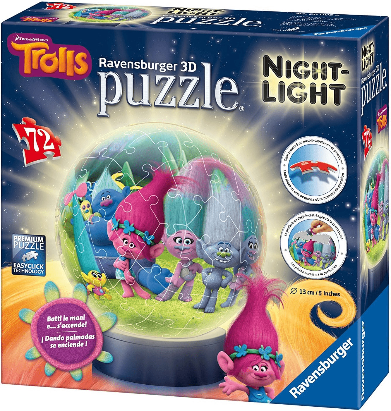 Ravensburger Puzzle 3D illuminé Trolls