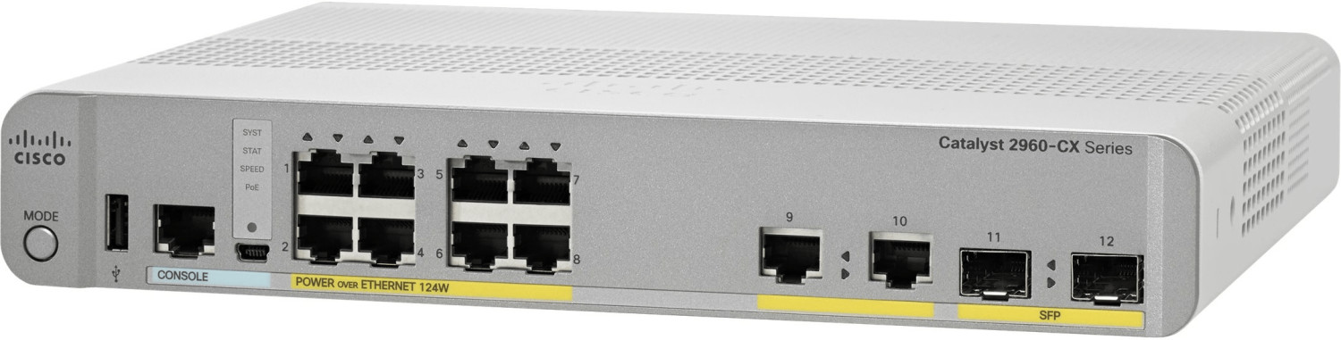 Cisco Systems 8-Port Gigabit Switch (WS-C2960CX-8PC-L)