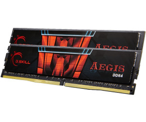 Barrette mémoire 16Go DIMM DDR4 G.Skill Aegis 2400Mhz (Noir et Rouge) à  prix bas