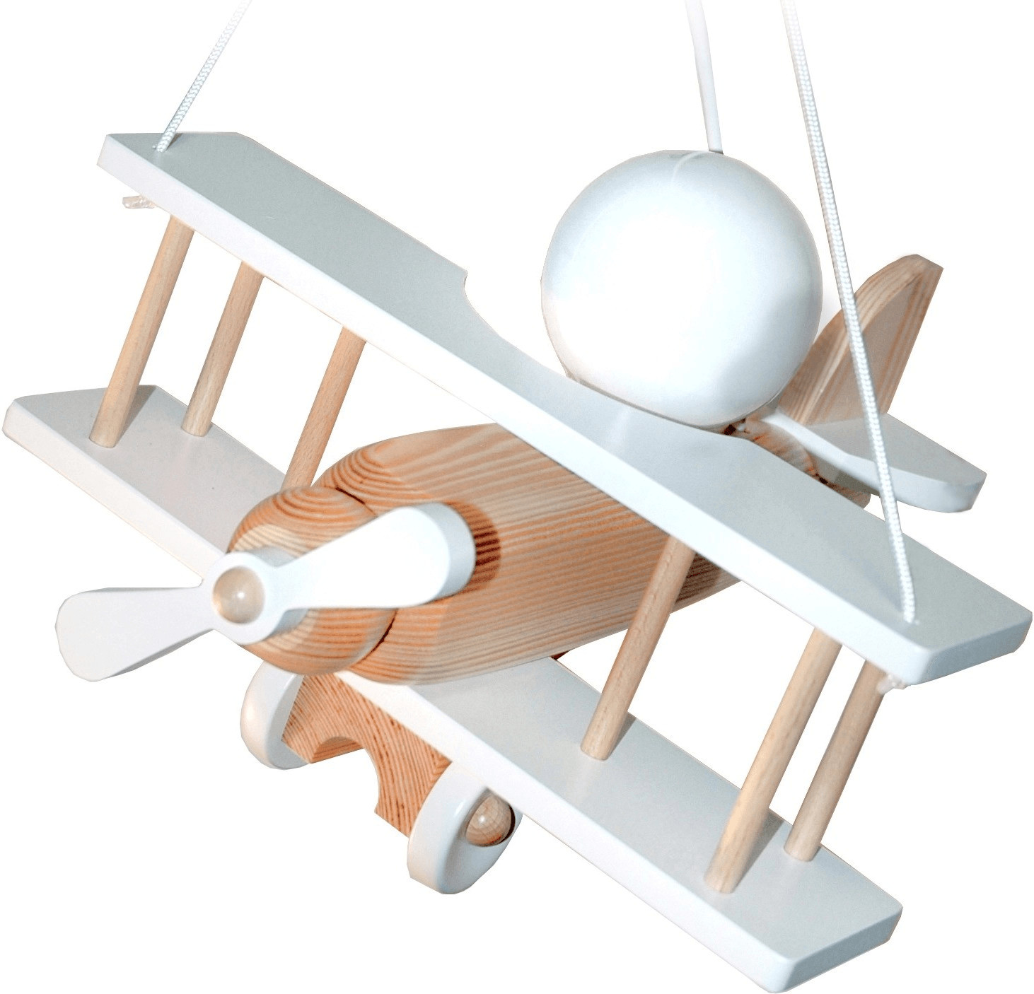 Waldi Suspension avion naturel/blanc