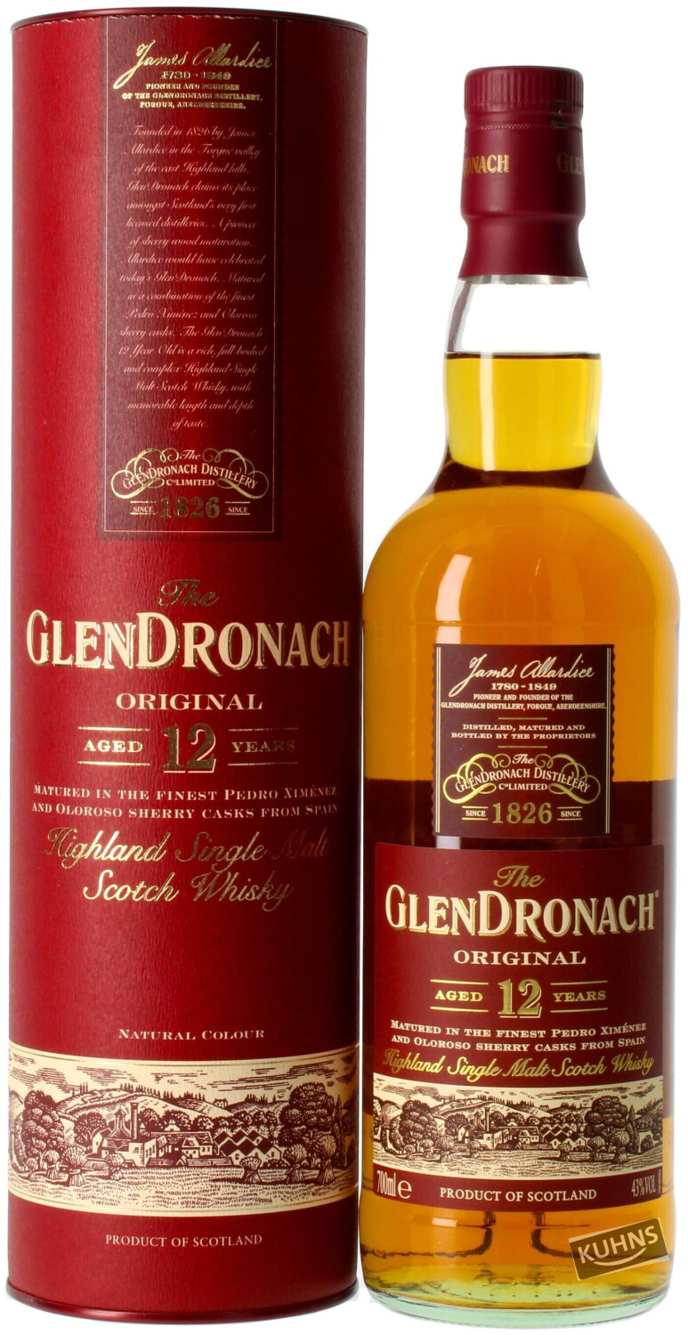 Glendronach 12 Years 43% a € 10,50 (oggi)