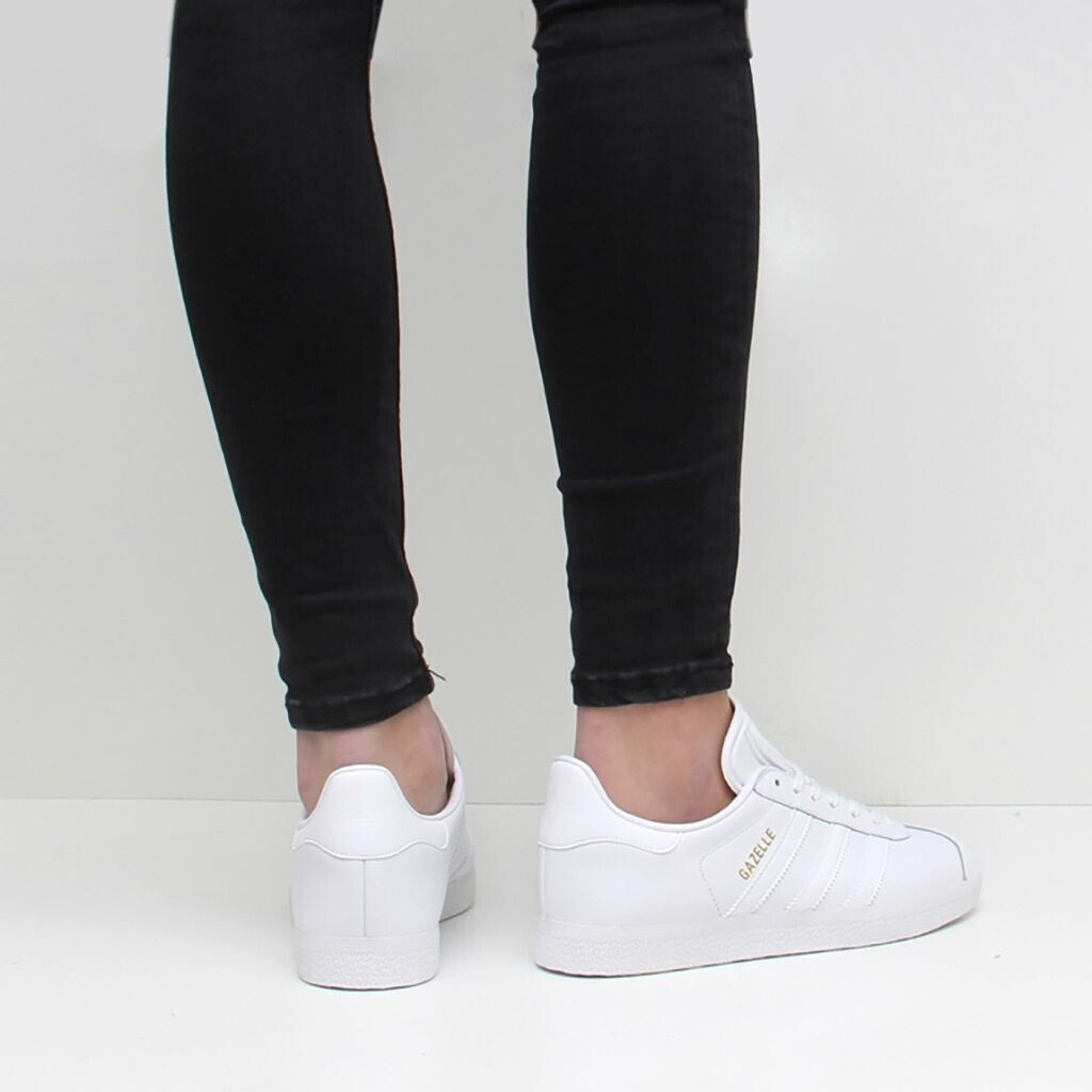 Mens white gazelle trainers hotsell