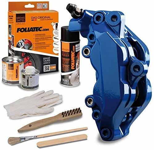 Foliatec Bremssattel Lack Set, Hitzebeständig, Komplettsatz für 4  Bremssättel, RS Blue, 7-teiliges Set : : Auto & Motorrad