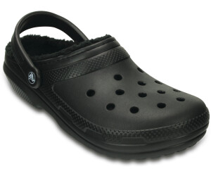Fuzzy crocs clearance black