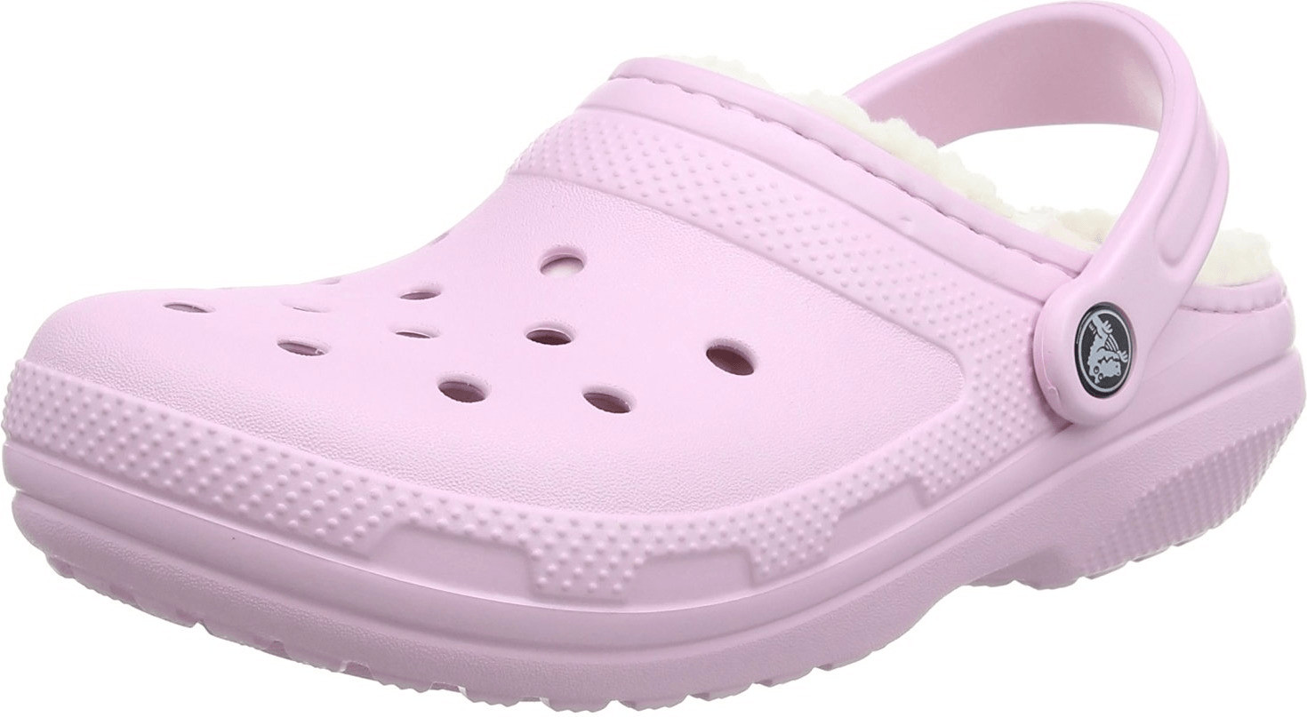 Crocs Classic Fuzz Lined Clog ballerina pink/oatmeal