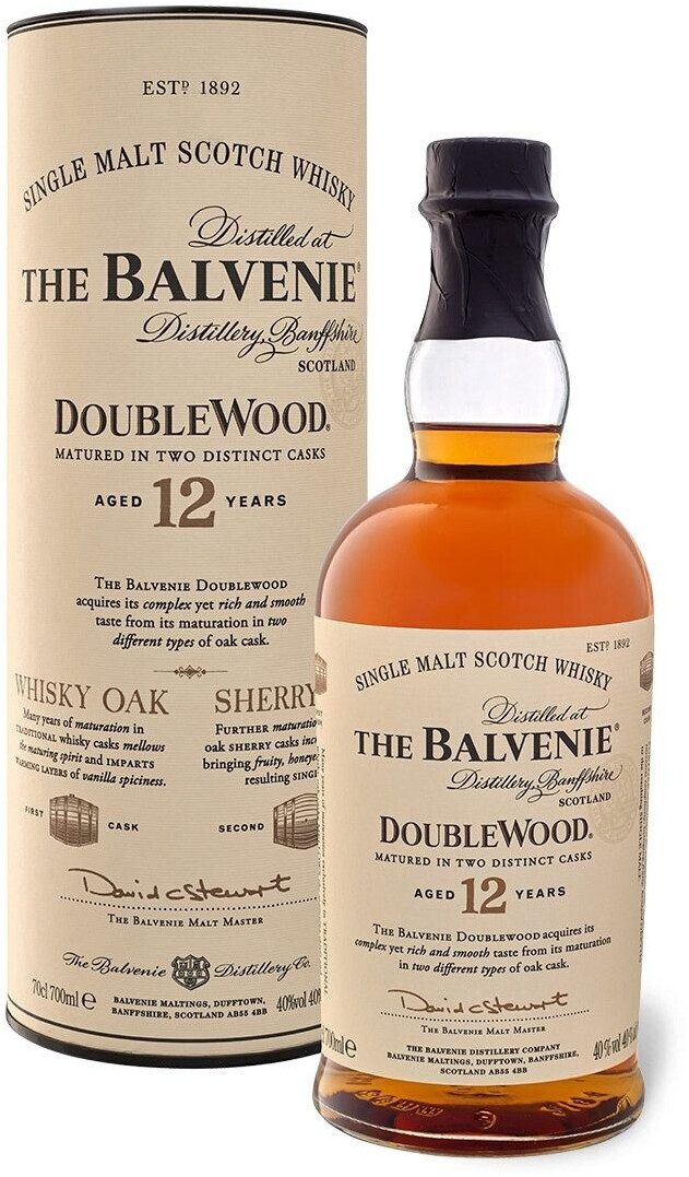 The Balvenie Double Wood Aged 12 Years 40% a € 49,90 (oggi