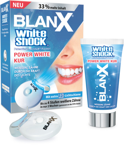 Delta Pronatura Soin blanchissant intensif BlanX White Shock + BlanX LED