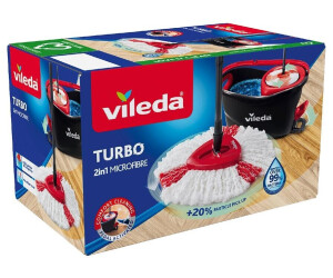  Vileda Turbo EasyWring and Clean Complete Set, Metal, red/Grey,  48,6 x 29,6 cm : Health & Household