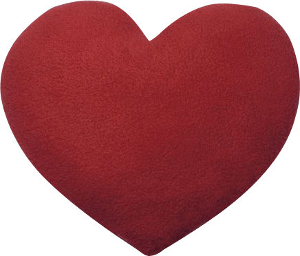 Leschi Warm Cushion Big Heart Red