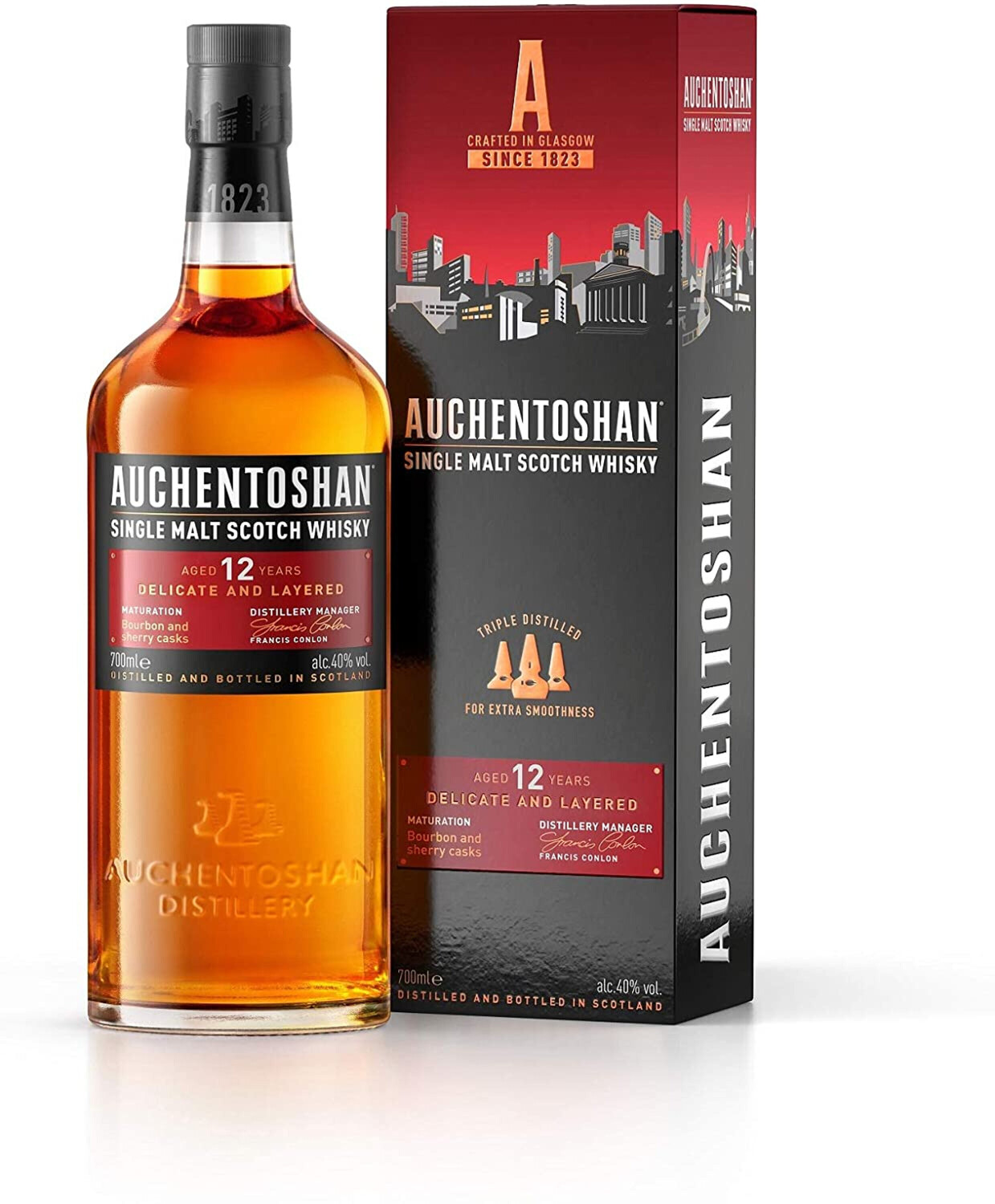 Auchentoshan 12 Jahre 40% ab 5,95 € (Februar 2024 Preise) | Preisvergleich  bei | Whisky