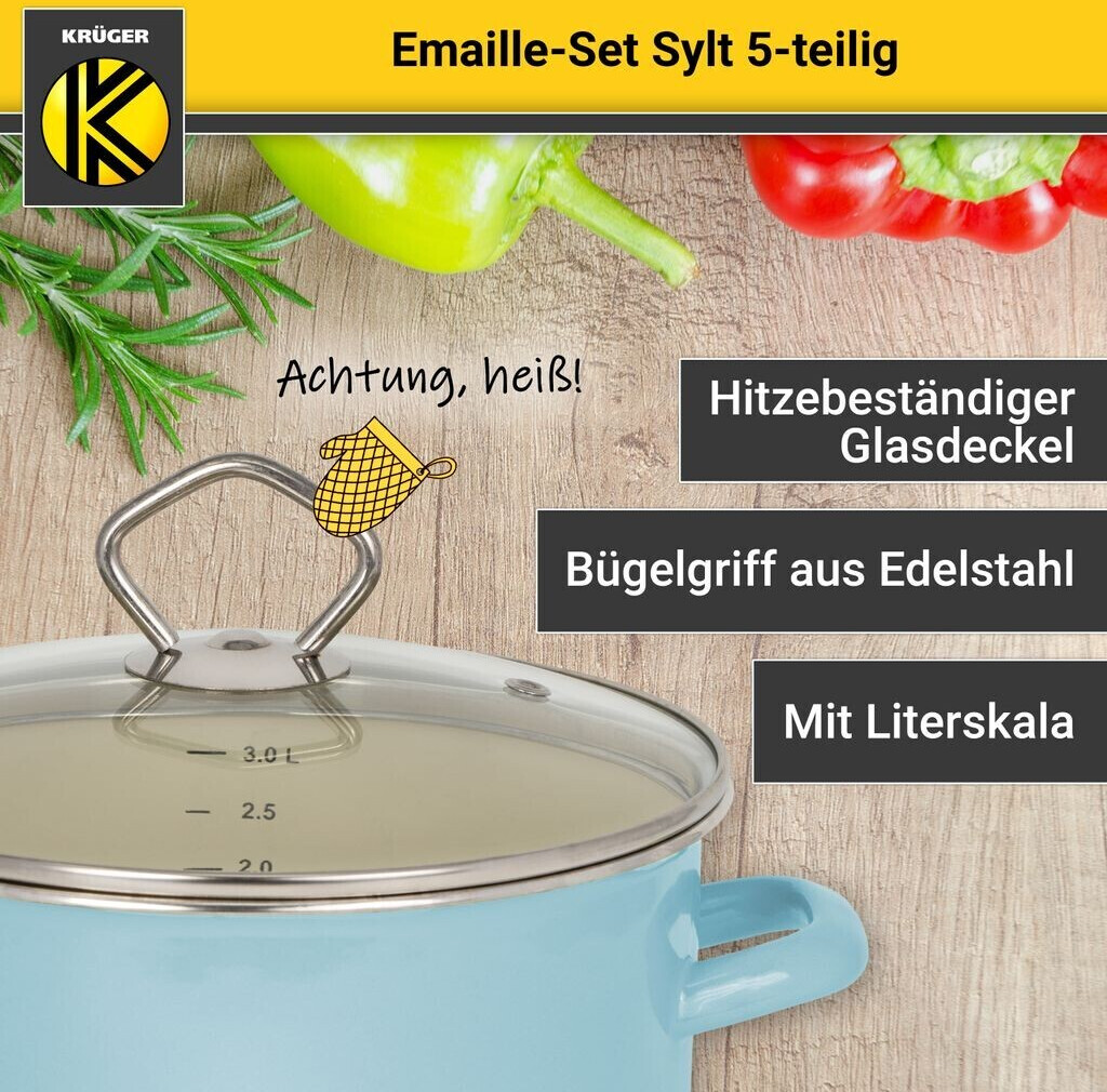 Krüger Sylt Topfset 8-teilig pastellblau ab 60,99 € | Preisvergleich bei