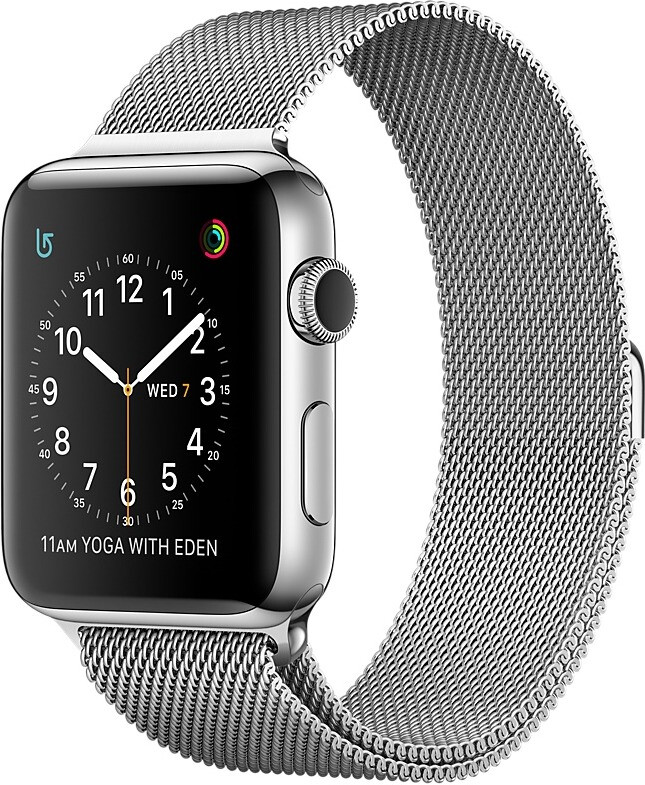 Apple Watch Series 2 38mm Stainless Steel Silver with Milanese Loop Silver
