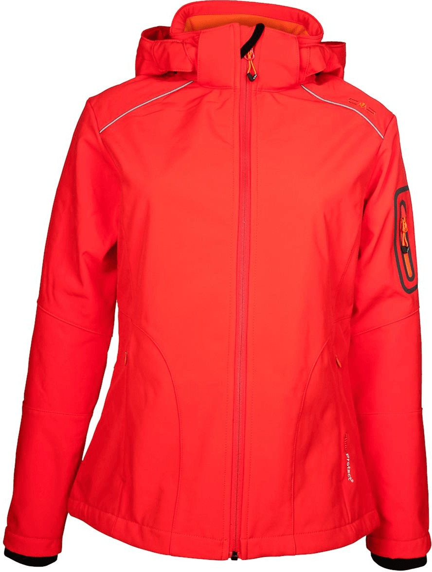 CMP Woman Softshell Jacket Zip Hood (3A05396) Bitter-Aranciata