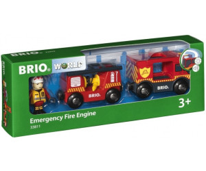 BRIO 33811000 Feuerwehr-Leiterfahrzeug mit Licht und Sound 