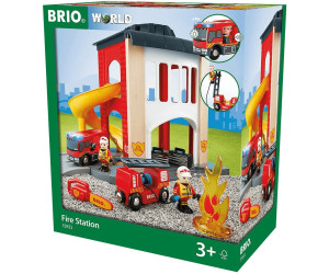 Brio Feuerwehr Spiel-Set mit Figur Flamme und Fahrzeug 33876 